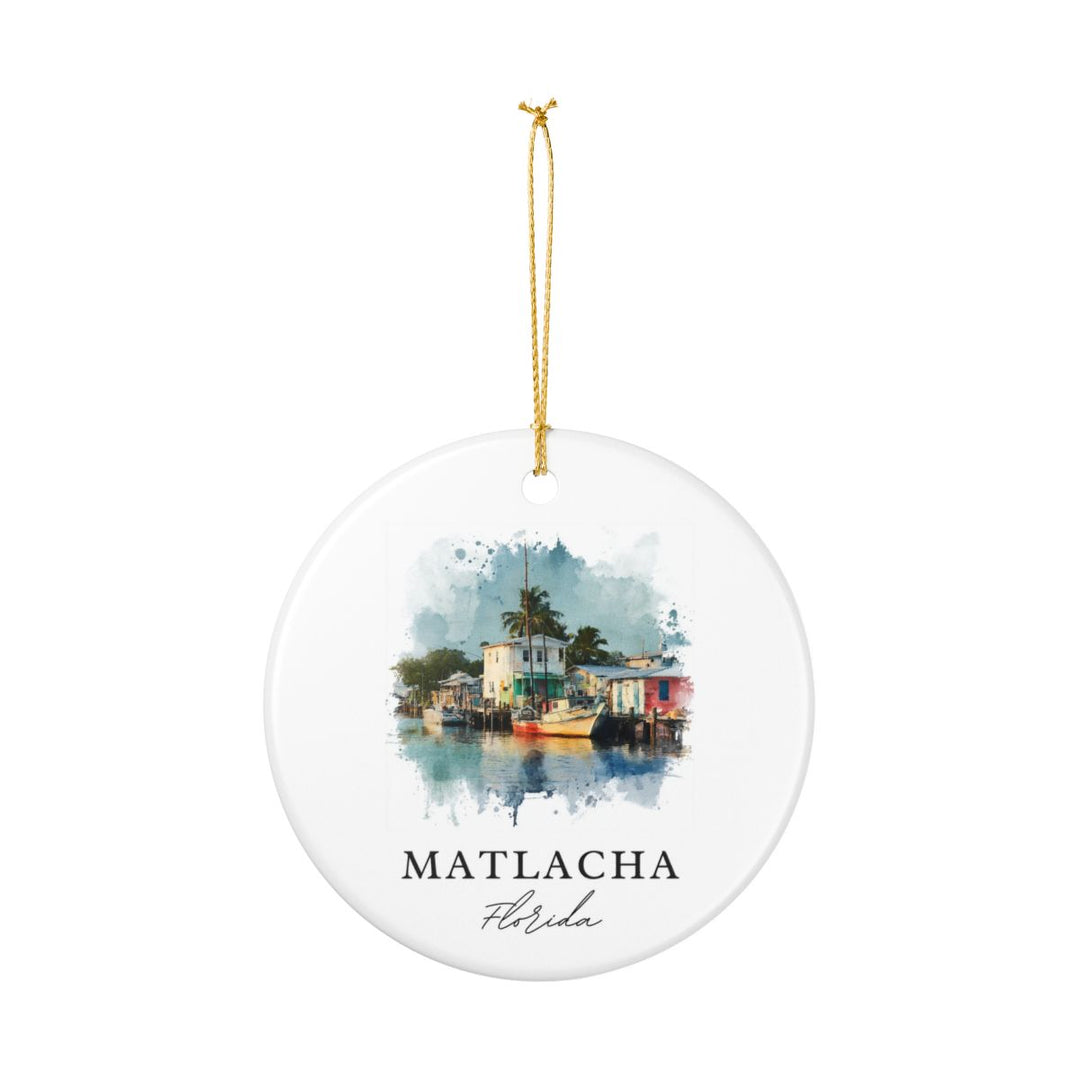 Matlacha Florida Ornament: Unique Matlacha Souvenir, Matlacha Florida Xmas Decor, and Authentic Matlacha Gift