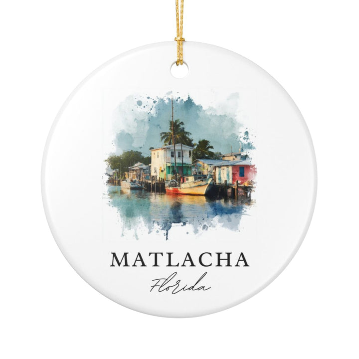 Matlacha Florida Ornament: Unique Matlacha Souvenir, Matlacha Florida Xmas Decor, and Authentic Matlacha Gift