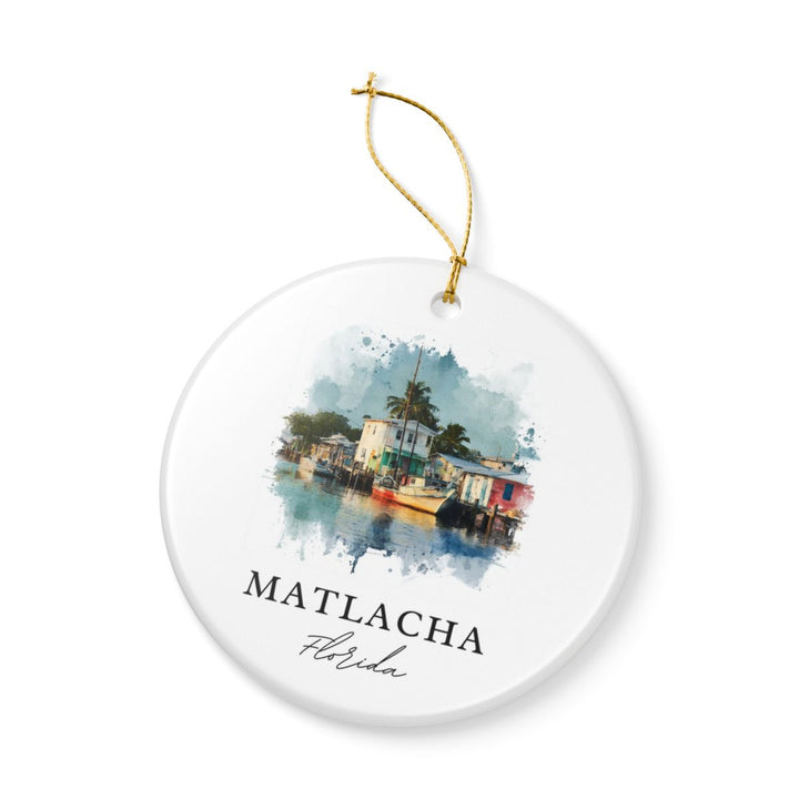 Matlacha Florida Ornament: Unique Matlacha Souvenir, Matlacha Florida Xmas Decor, and Authentic Matlacha Gift
