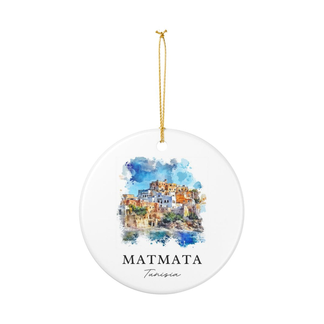 Matmata Tunisia Ornament: Unique Matmata Tunisia Souvenir, Matmata Tunisia Xmas Decor, and Authentic Matmata Tunisia Gift
