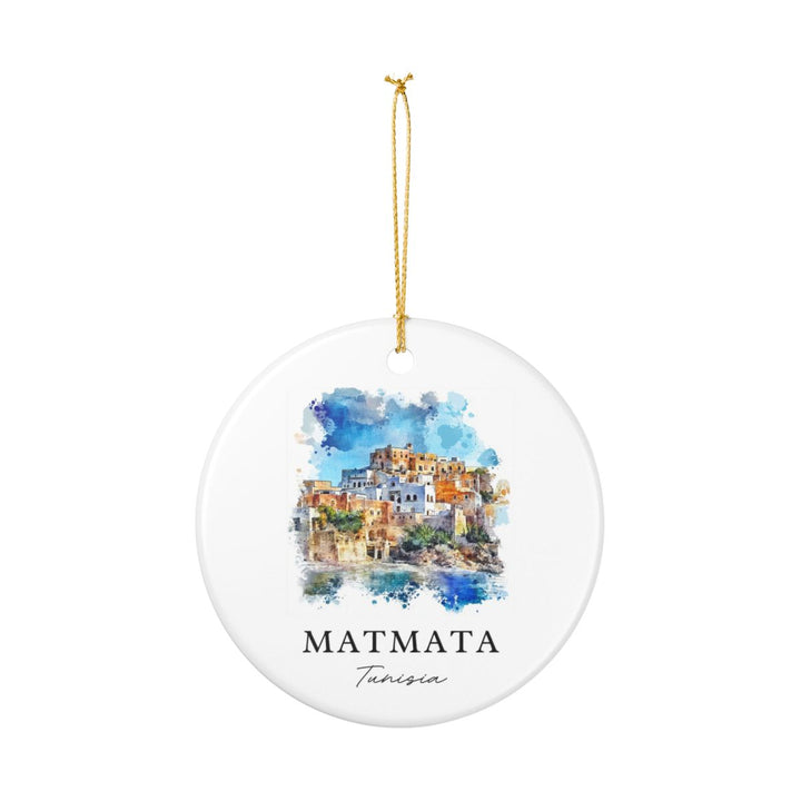 Matmata Tunisia Ornament: Unique Matmata Tunisia Souvenir, Matmata Tunisia Xmas Decor, and Authentic Matmata Tunisia Gift