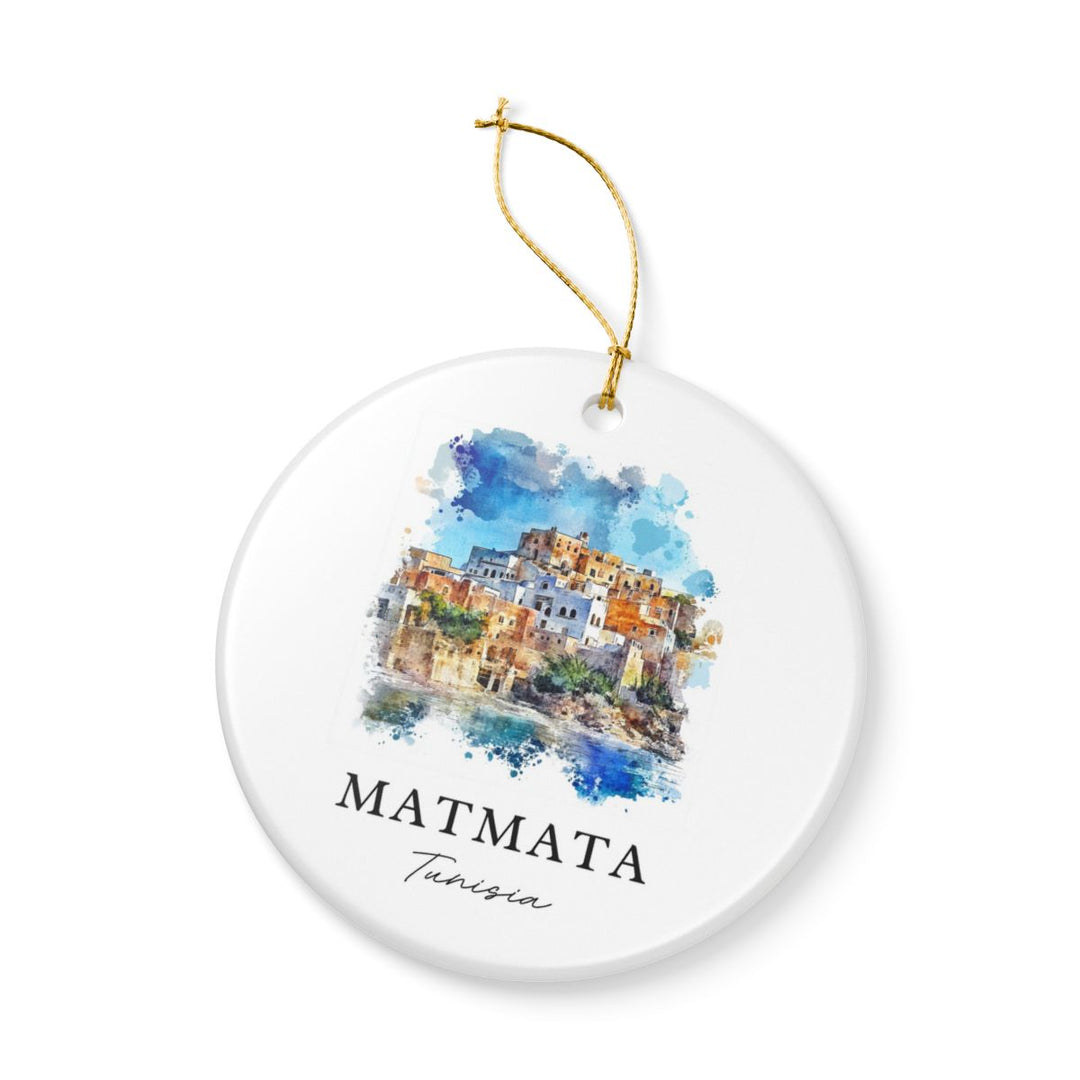 Matmata Tunisia Ornament: Unique Matmata Tunisia Souvenir, Matmata Tunisia Xmas Decor, and Authentic Matmata Tunisia Gift