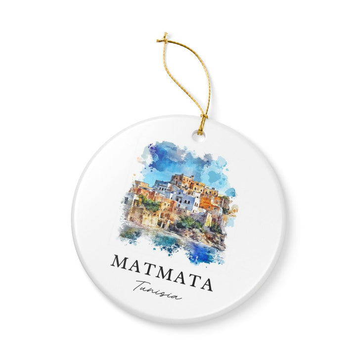 Matmata Tunisia Ornament: Unique Matmata Tunisia Souvenir, Matmata Tunisia Xmas Decor, and Authentic Matmata Tunisia Gift