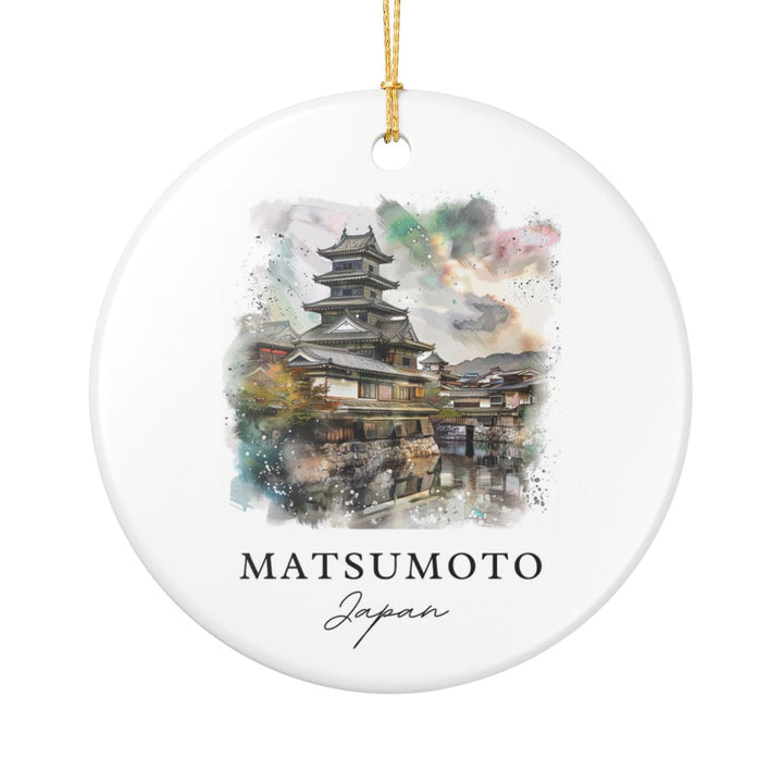 Matsumoto Japan Ornament: Unique Matsumoto Souvenir, Matsumoto Japan Xmas Decor, and Authentic Matsumoto Gift