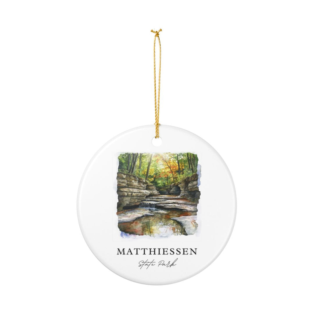 Matthiessen State Park Ornament: Unique Matthiessen State Park Souvenir, Matthiessen State Park Xmas Decor, and Authentic Matthiessen State Park Gift