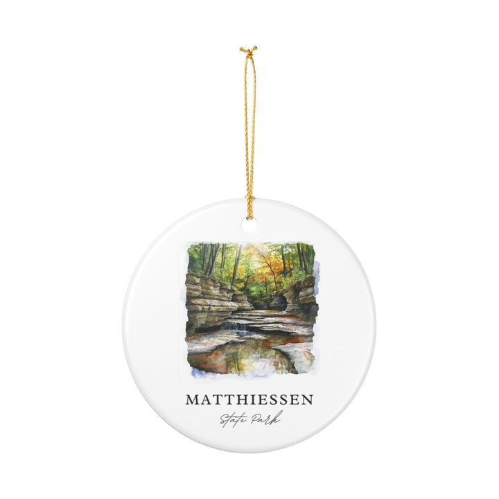 Matthiessen State Park Ornament: Unique Matthiessen State Park Souvenir, Matthiessen State Park Xmas Decor, and Authentic Matthiessen State Park Gift