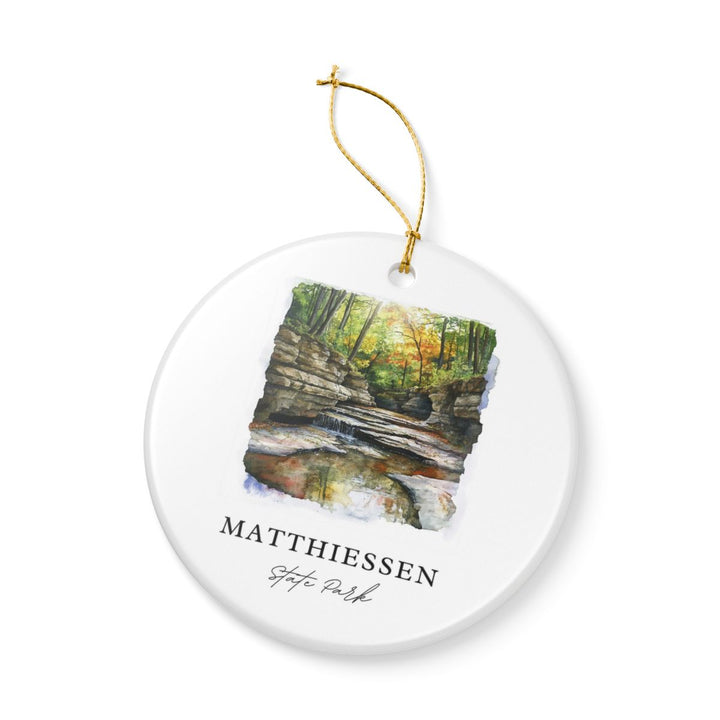 Matthiessen State Park Ornament: Unique Matthiessen State Park Souvenir, Matthiessen State Park Xmas Decor, and Authentic Matthiessen State Park Gift