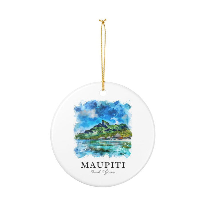 Maupiti French Polynesia Ornament: Unique Maupiti French Polynesia Souvenir, Maupiti French Polynesia Xmas Decor