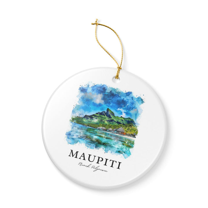 Maupiti French Polynesia Ornament: Unique Maupiti French Polynesia Souvenir, Maupiti French Polynesia Xmas Decor