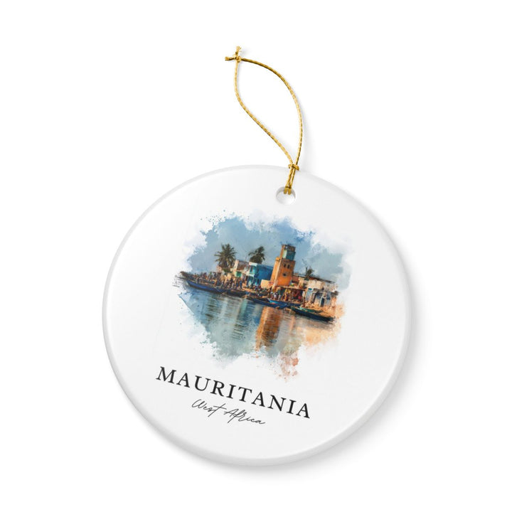 Mauritania Africa Ornament: Unique Mauritania Africa Souvenir, Mauritania Africa Xmas Decor, and Authentic Mauritania Africa Gift