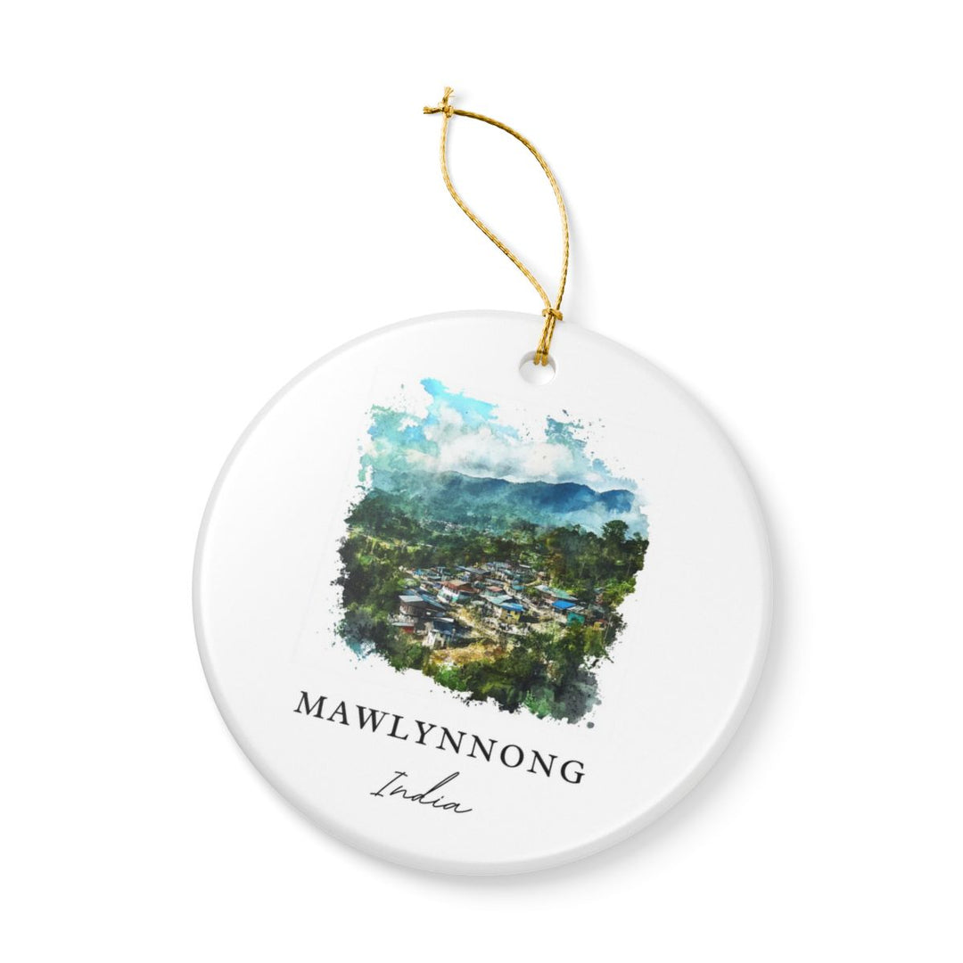 Mawlynnong India Ornament: Unique Mawlynnong Souvenir, Mawlynnong India Xmas Decor, and Authentic Mawlynnong Gift
