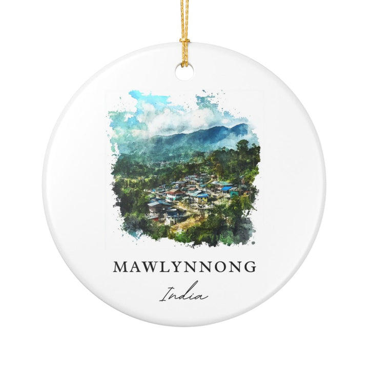 Mawlynnong India Ornament: Unique Mawlynnong Souvenir, Mawlynnong India Xmas Decor, and Authentic Mawlynnong Gift