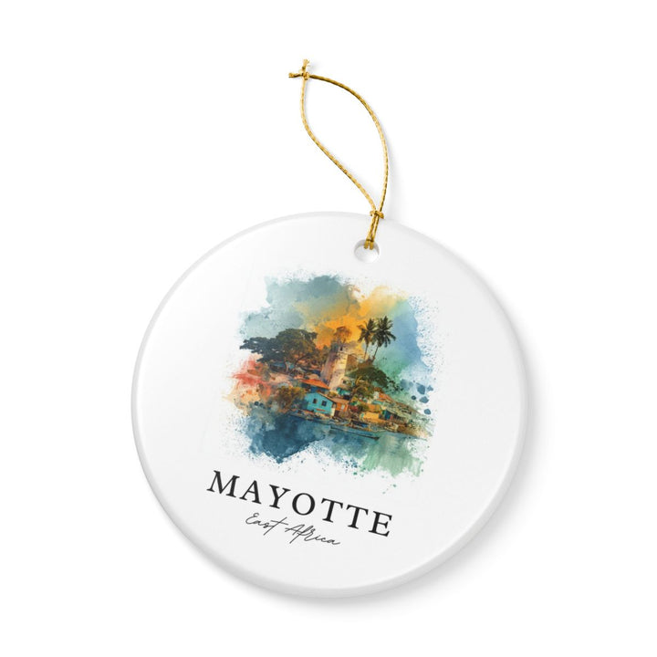 Mayotte East Africa Ornament: Unique Mayotte East Africa Souvenir, Mayotte East Africa Xmas Decor, and Authentic Mayotte East Africa Gift
