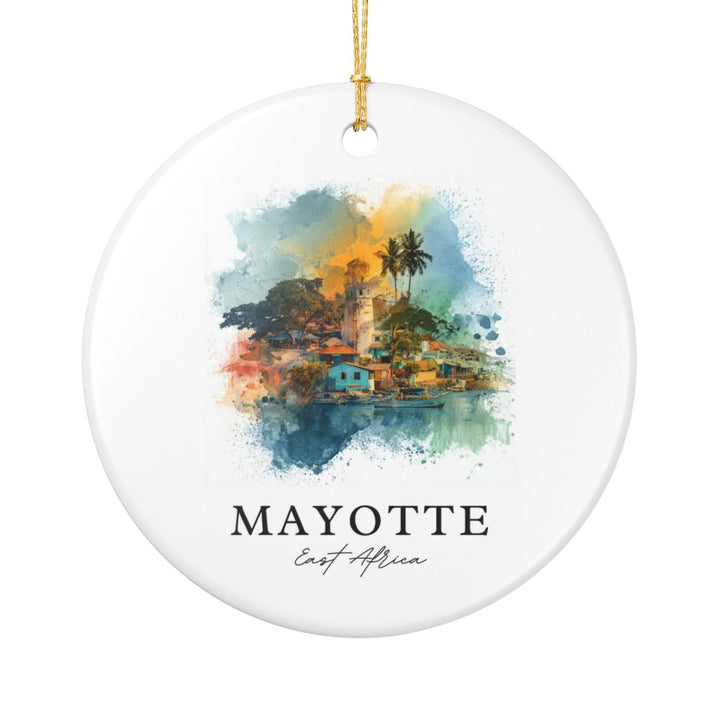 Mayotte East Africa Ornament: Unique Mayotte East Africa Souvenir, Mayotte East Africa Xmas Decor, and Authentic Mayotte East Africa Gift