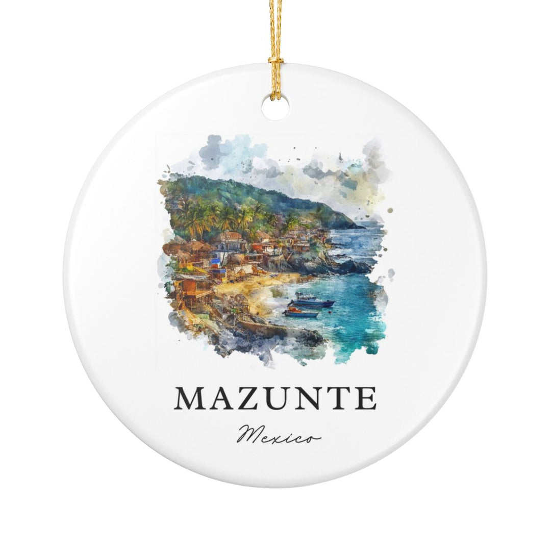 Mazunte Mexico Ornament: Unique Mazunte Mexico Souvenir, Mazunte Mexico Xmas Decor, and Authentic Mazunte Mexico Gift