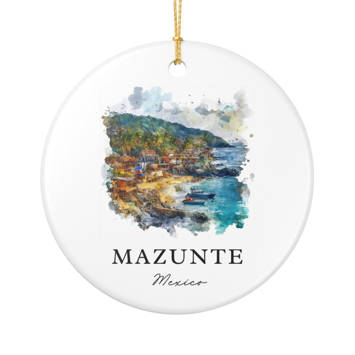 Mazunte Mexico Ornament: Unique Mazunte Mexico Souvenir, Mazunte Mexico Xmas Decor, and Authentic Mazunte Mexico Gift