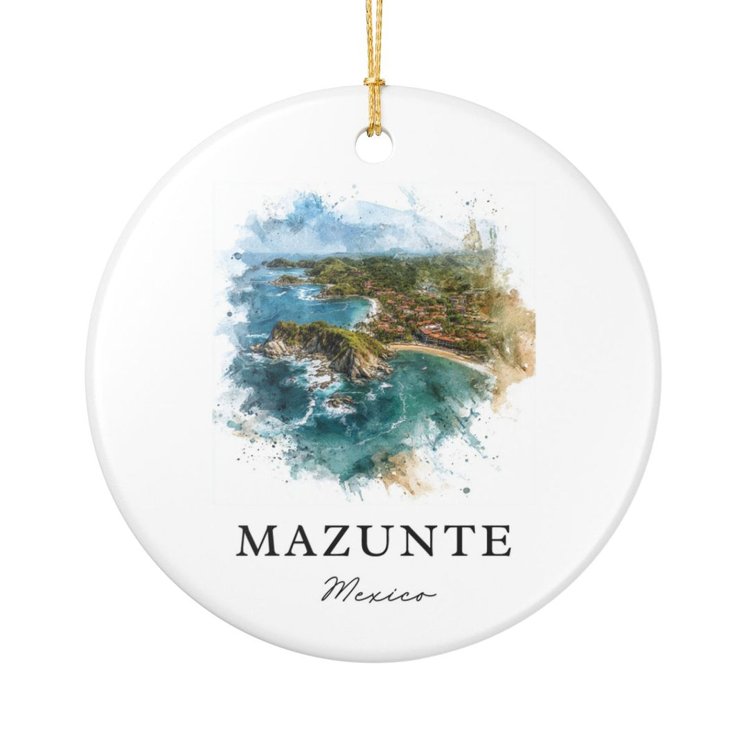 Mazunte Mexico Ornament: Unique Mazunte Mexico Souvenir, Mazunte Mexico Xmas Decor, and Authentic Mazunte Mexico Gift
