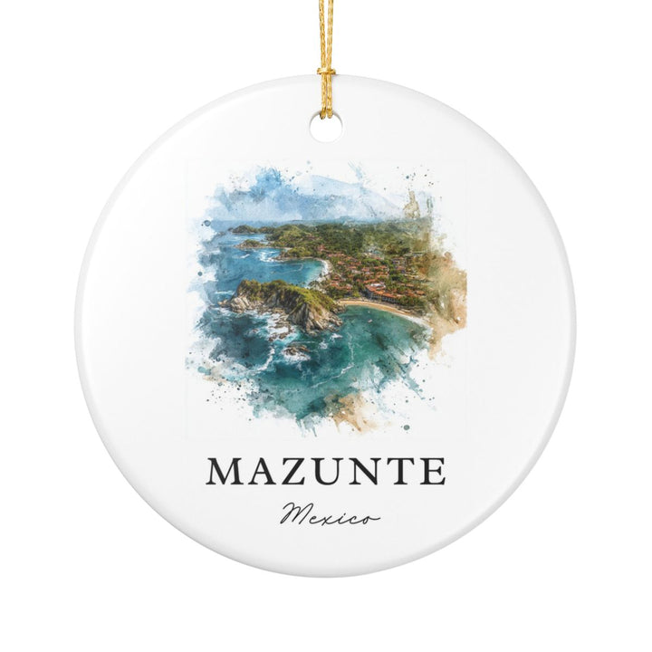 Mazunte Mexico Ornament: Unique Mazunte Mexico Souvenir, Mazunte Mexico Xmas Decor, and Authentic Mazunte Mexico Gift