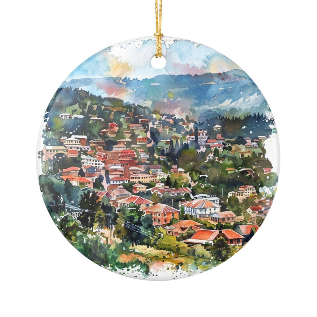Mbabane Eswatini Ornament: Unique Mbabane Eswatini Souvenir, Mbabane Eswatini Xmas Decor, and Authentic Mbabane Eswatini Gift