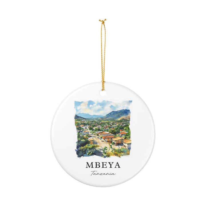 Mbeya Tanzania Ornament: Unique Mbeya Souvenir, Mbeya Tanzania Xmas Decor, and Authentic Mbeya Gift