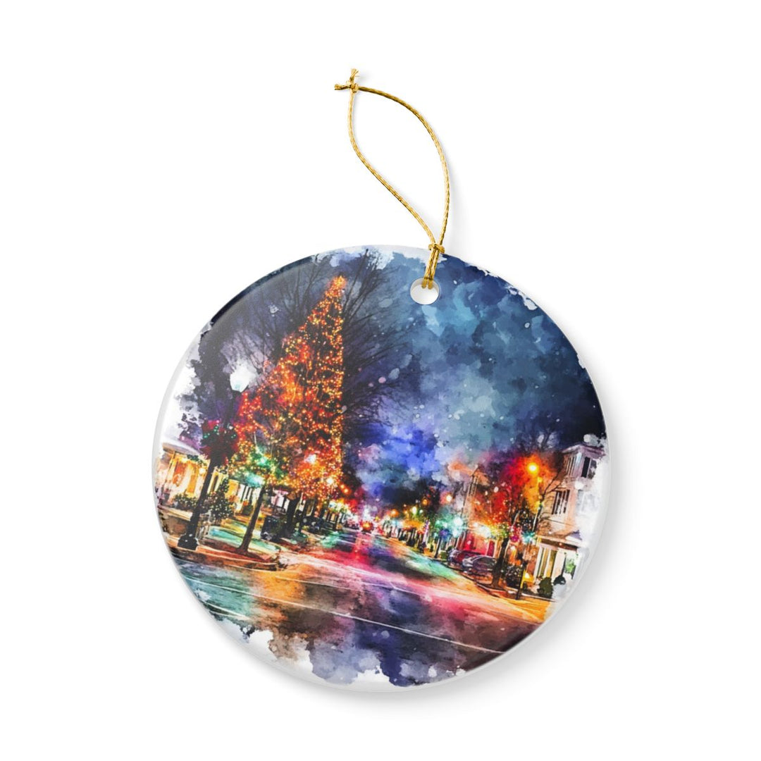 Mcadenville North Carolina USA Ornament: Unique Mcadenville Souvenir, Mcadenville North Carolina Xmas Decor, and Authentic Mcadenville Gift