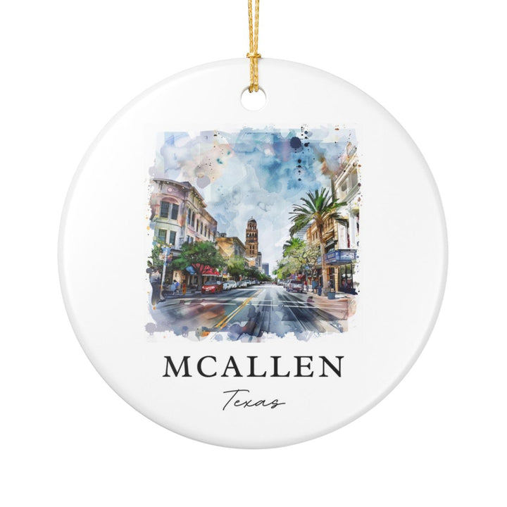 Mcallen Texas Ornament: Unique Mcallen Texas Souvenir, Mcallen Texas Xmas Decor, and Authentic Mcallen Texas Gift