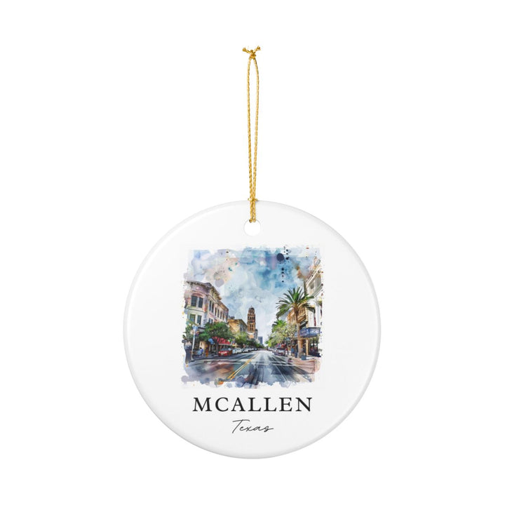 Mcallen Texas Ornament: Unique Mcallen Texas Souvenir, Mcallen Texas Xmas Decor, and Authentic Mcallen Texas Gift