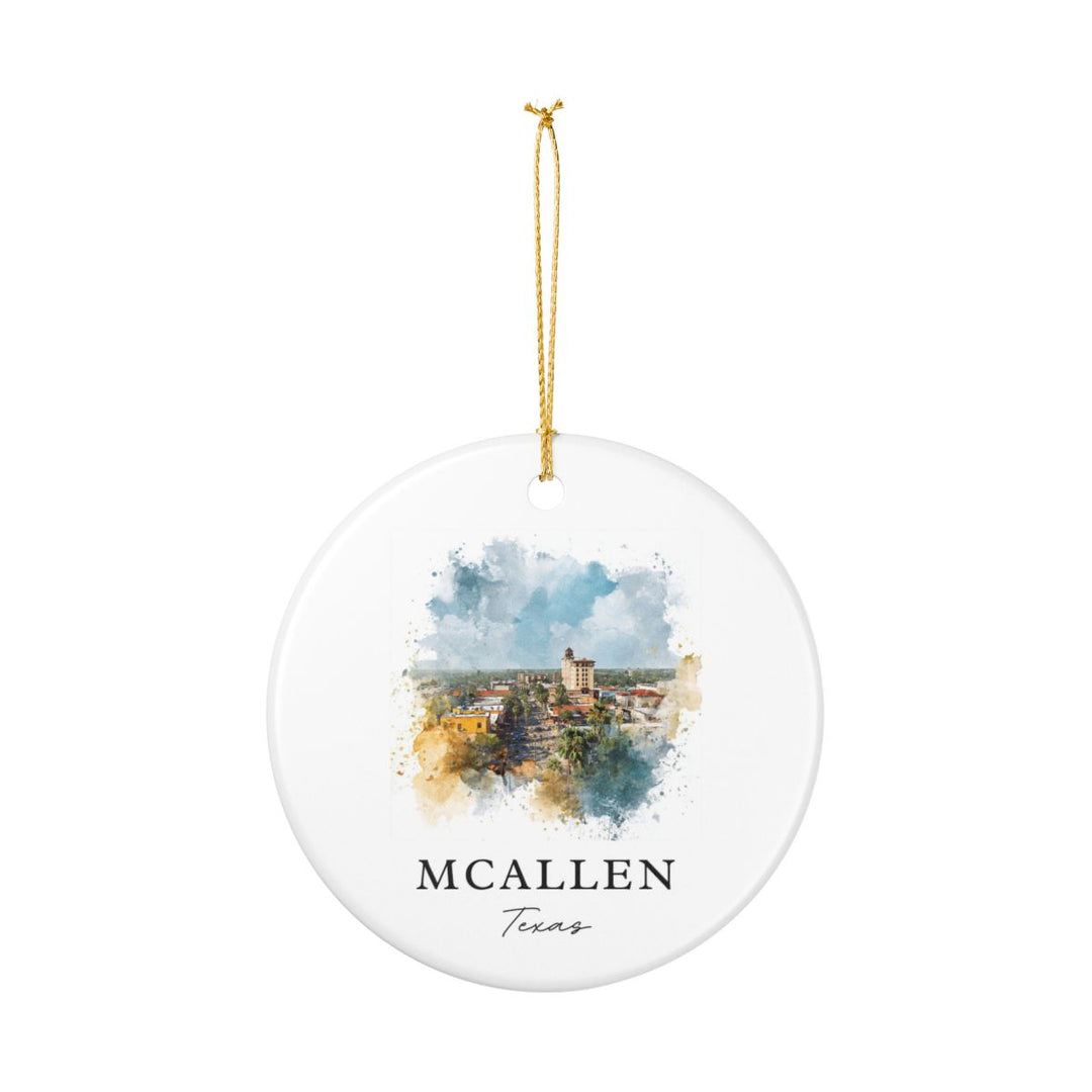 Mcallen Texas Ornament: Unique Mcallen Souvenir, Mcallen Texas Xmas Decor, and Authentic Mcallen Gift