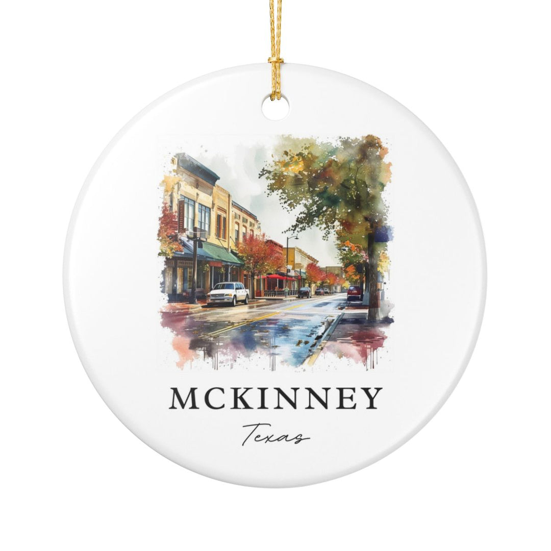 Mckinney Texas Ornament: Unique Mckinney Texas Souvenir, Mckinney Texas Xmas Decor, and Authentic Mckinney Texas Gift
