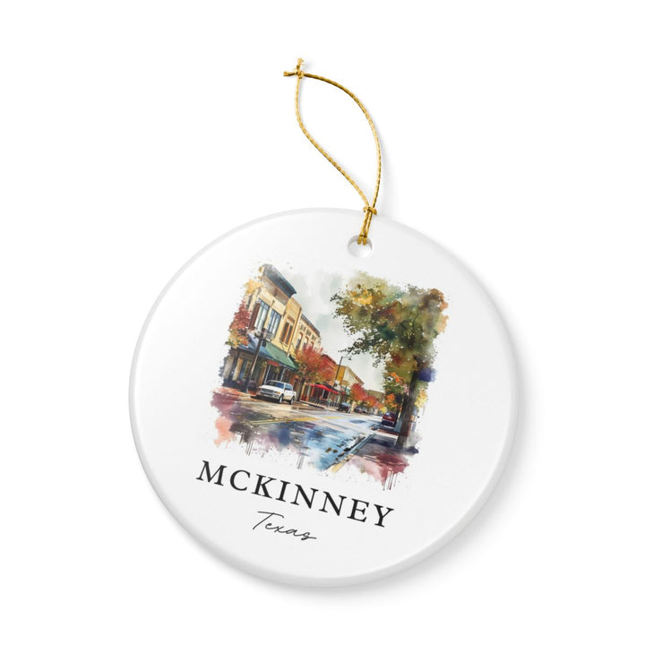 Mckinney Texas Ornament: Unique Mckinney Texas Souvenir, Mckinney Texas Xmas Decor, and Authentic Mckinney Texas Gift