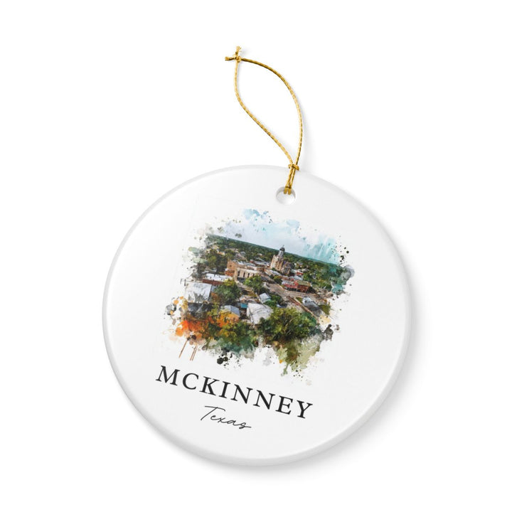 Mckinney Texas Ornament: Unique Mckinney Souvenir, Mckinney Texas Xmas Decor, and Authentic Mckinney Gift
