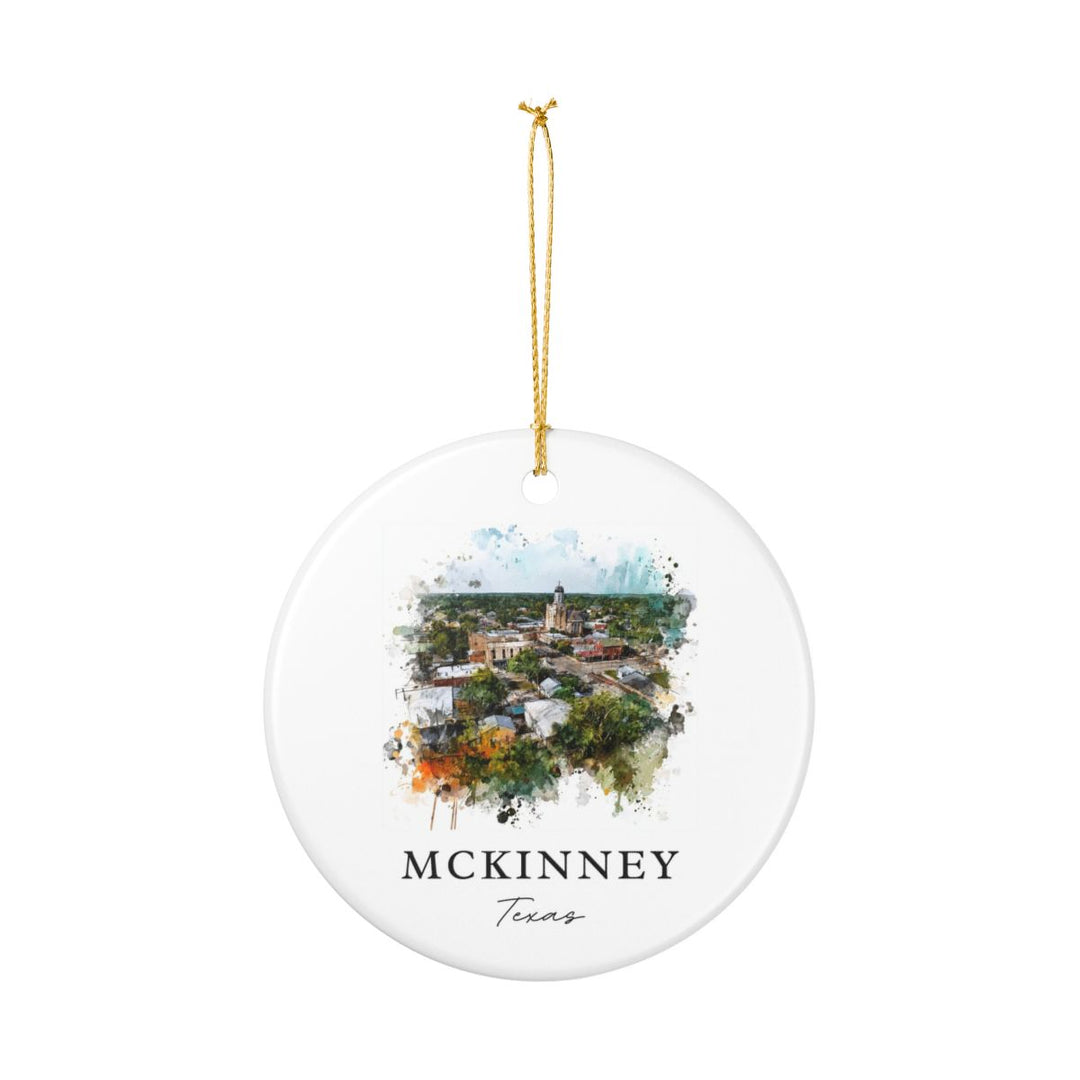Mckinney Texas Ornament: Unique Mckinney Souvenir, Mckinney Texas Xmas Decor, and Authentic Mckinney Gift