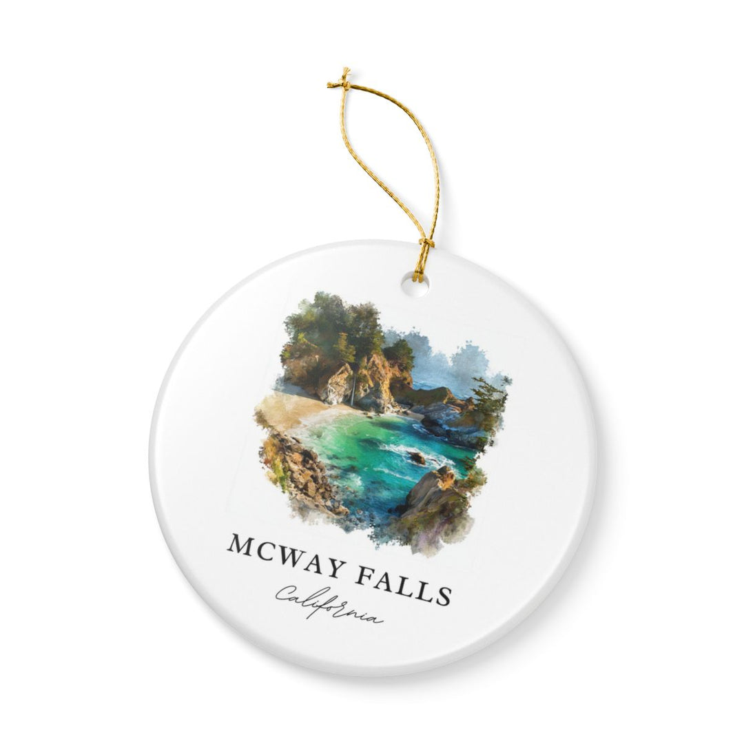 Mcway Falls California USA Ornament: Unique Mcway Falls Souvenir, Mcway Falls California Xmas Decor, and Authentic Mcway Falls Gift