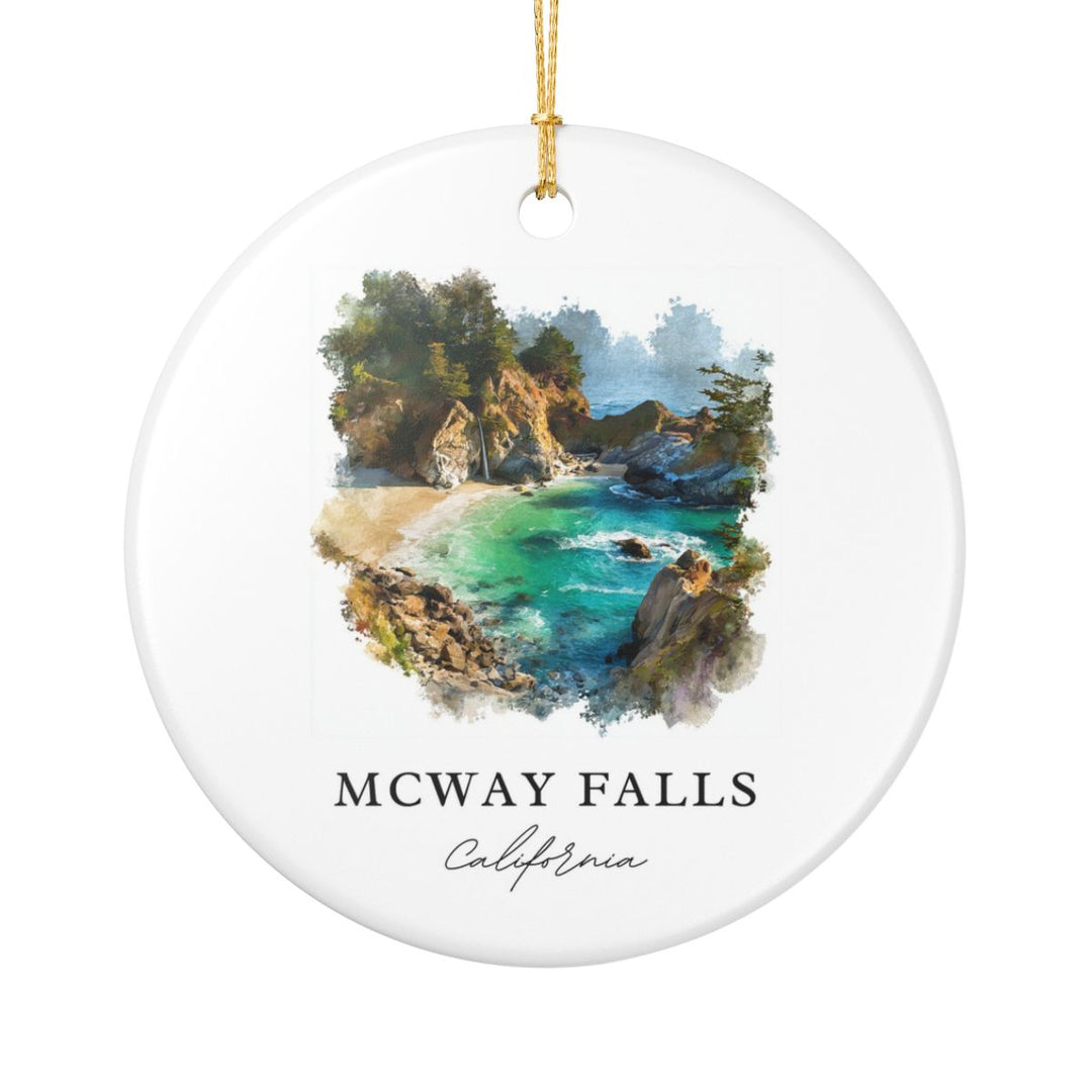 Mcway Falls California USA Ornament: Unique Mcway Falls Souvenir, Mcway Falls California Xmas Decor, and Authentic Mcway Falls Gift