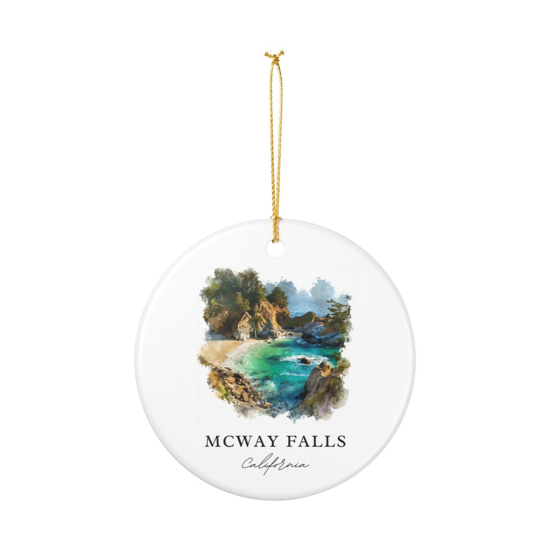 Mcway Falls California USA Ornament: Unique Mcway Falls Souvenir, Mcway Falls California Xmas Decor, and Authentic Mcway Falls Gift