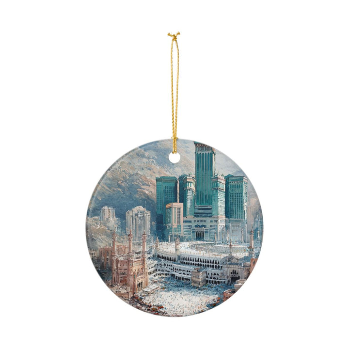 Mecca Saudi Arabia Ornament: Unique Mecca Souvenir, Mecca Saudi Arabia Xmas Decor, and Authentic Mecca Gift