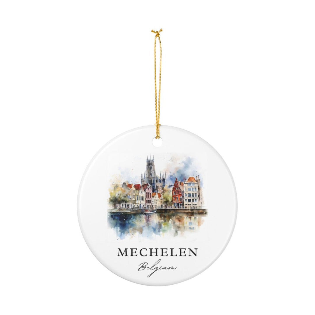 Mechelen Belgium Ornament: Unique Mechelen Belgium Souvenir, Mechelen Belgium Xmas Decor, and Authentic Mechelen Belgium Gift