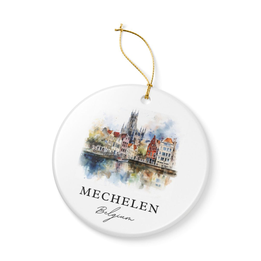 Mechelen Belgium Ornament: Unique Mechelen Belgium Souvenir, Mechelen Belgium Xmas Decor, and Authentic Mechelen Belgium Gift