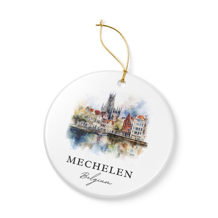 Mechelen Belgium Ornament: Unique Mechelen Belgium Souvenir, Mechelen Belgium Xmas Decor, and Authentic Mechelen Belgium Gift