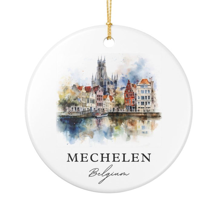 Mechelen Belgium Ornament: Unique Mechelen Belgium Souvenir, Mechelen Belgium Xmas Decor, and Authentic Mechelen Belgium Gift