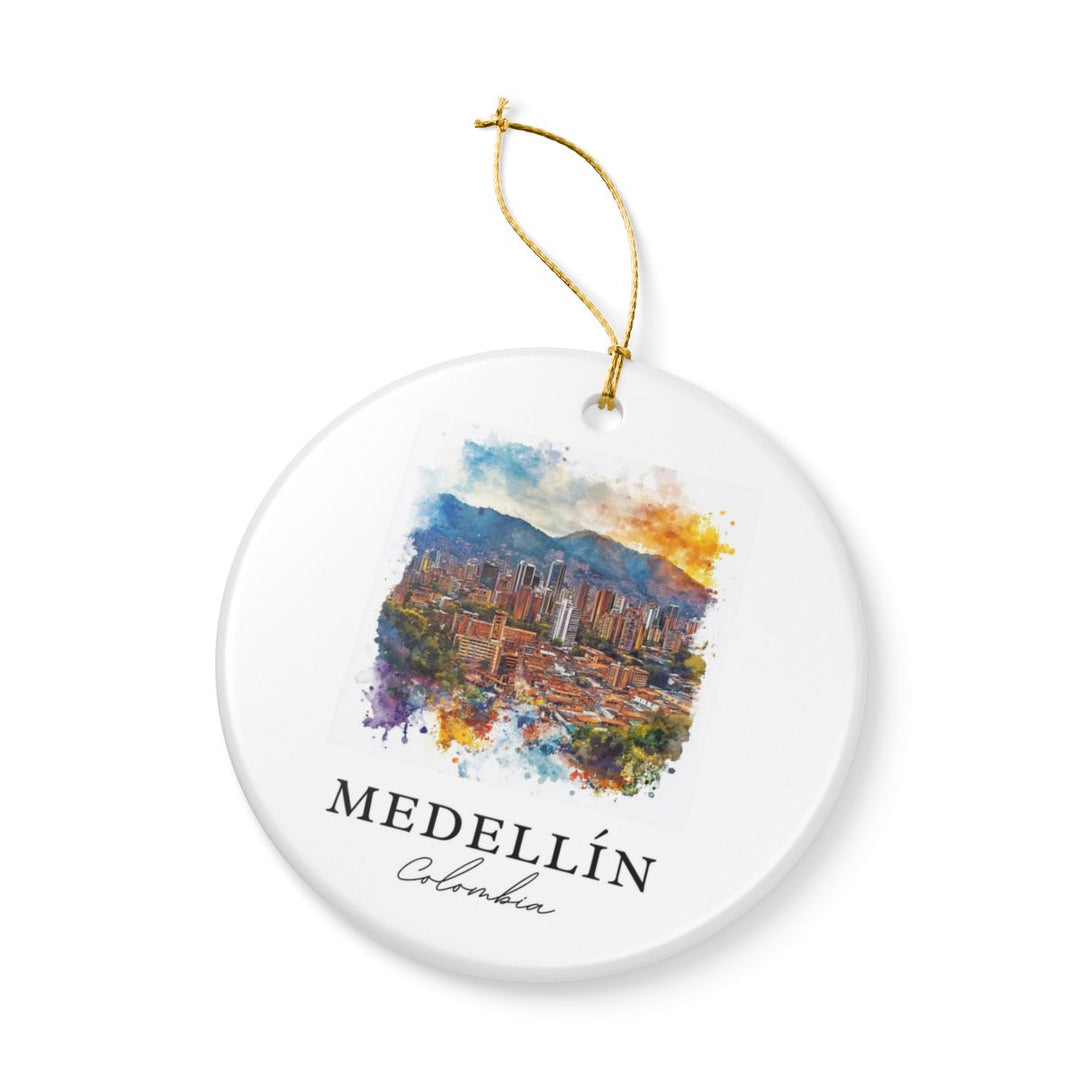 Medellin Colombia Ornament: Unique Medellin Souvenir, Medellin Colombia Xmas Decor, and Authentic Medellin Gift