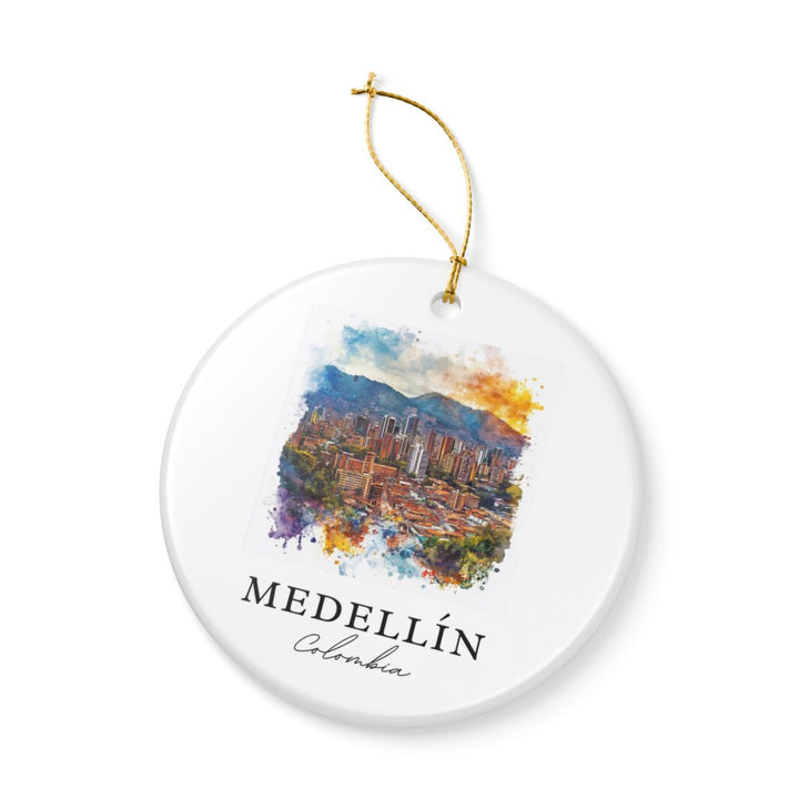 Medellin Colombia Ornament: Unique Medellin Souvenir, Medellin Colombia Xmas Decor, and Authentic Medellin Gift