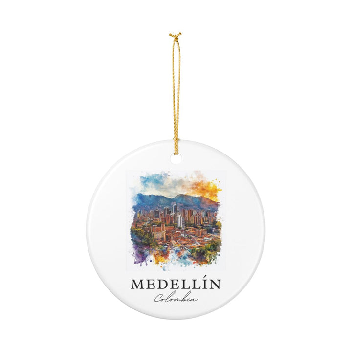 Medellin Colombia Ornament: Unique Medellin Souvenir, Medellin Colombia Xmas Decor, and Authentic Medellin Gift