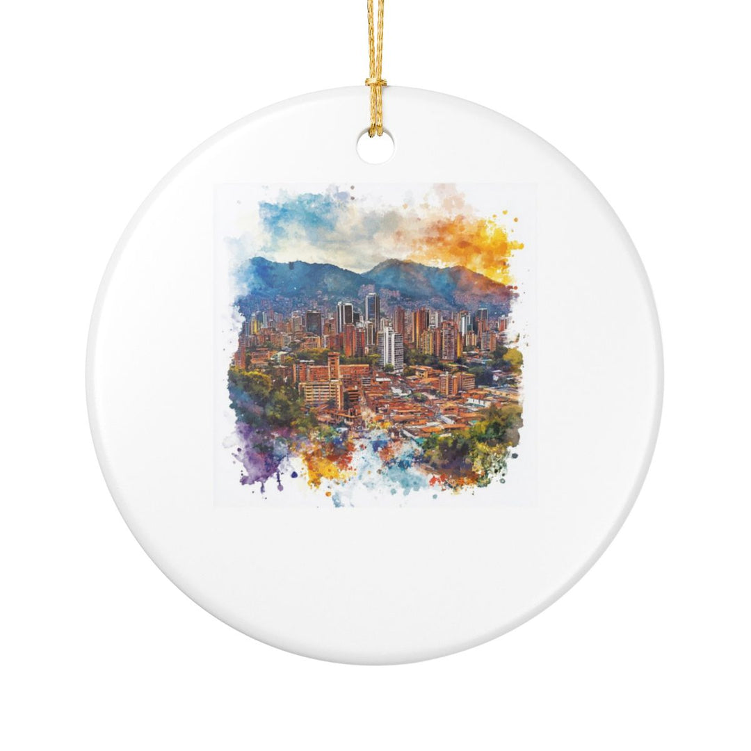 Medellin Colombia Ornament: Unique Medellin Souvenir, Medellin Colombia Xmas Decor, and Authentic Medellin Gift