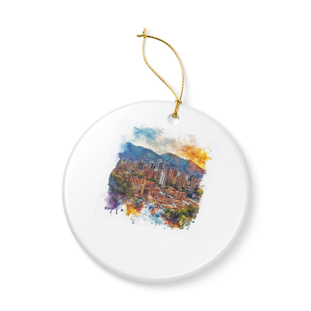 Medellin Colombia Ornament: Unique Medellin Souvenir, Medellin Colombia Xmas Decor, and Authentic Medellin Gift