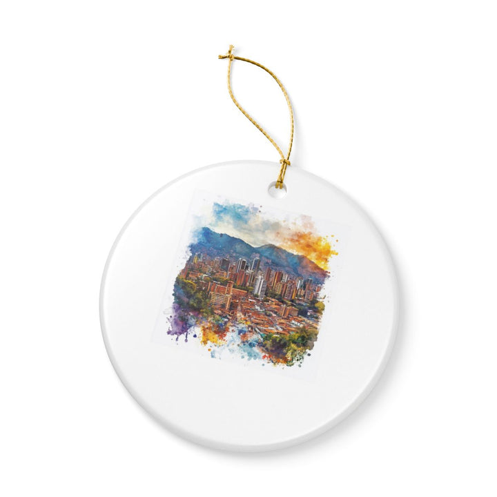 Medellin Colombia Ornament: Unique Medellin Souvenir, Medellin Colombia Xmas Decor, and Authentic Medellin Gift