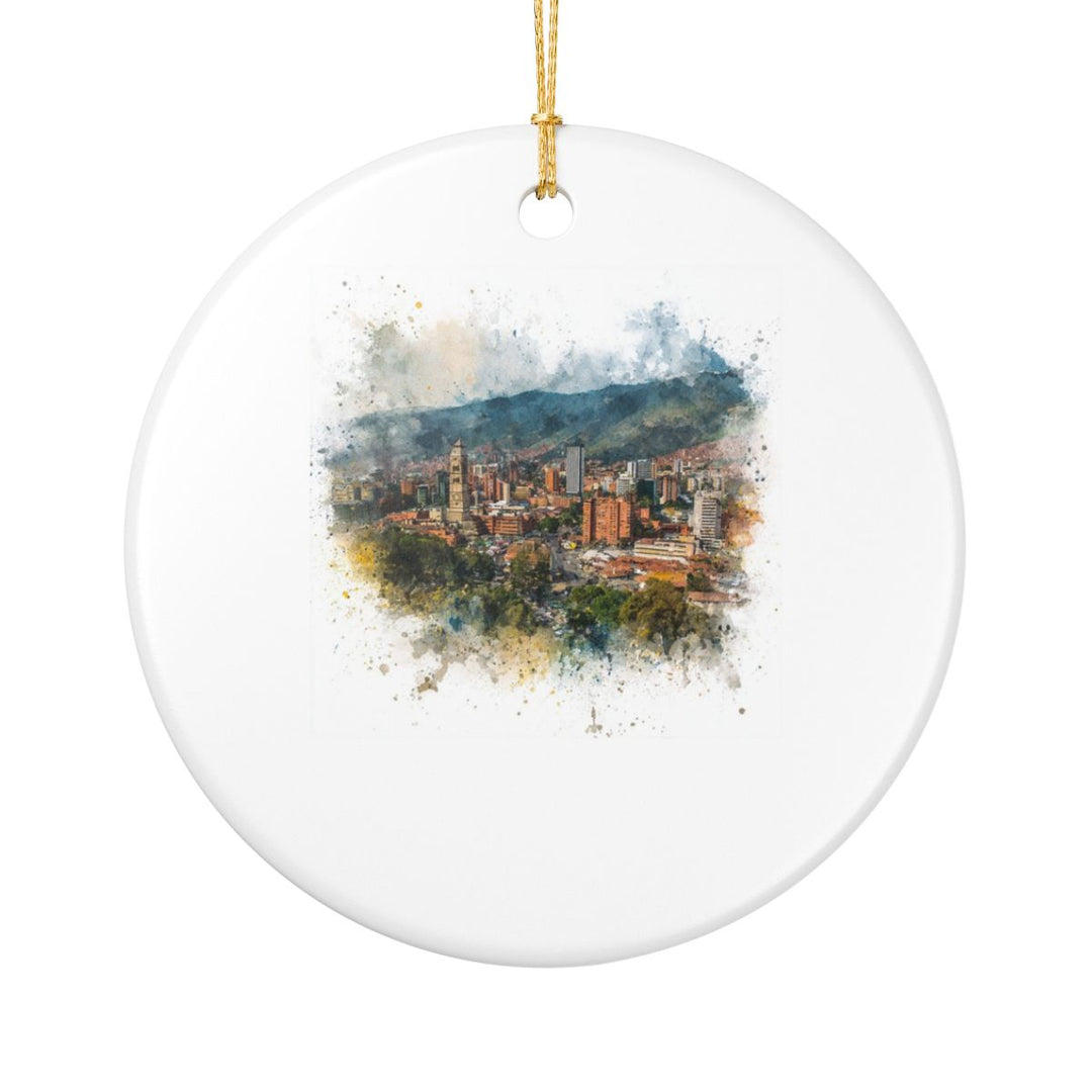 Medellin Colombia Ornament: Unique Medellin Souvenir, Medellin Colombia Xmas Decor, and Authentic Medellin Gift