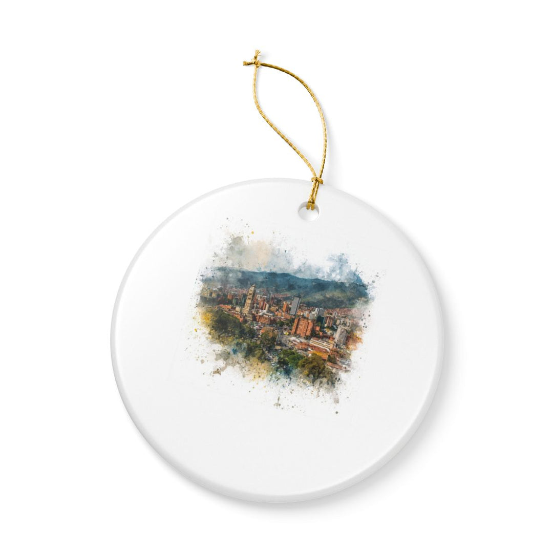 Medellin Colombia Ornament: Unique Medellin Souvenir, Medellin Colombia Xmas Decor, and Authentic Medellin Gift