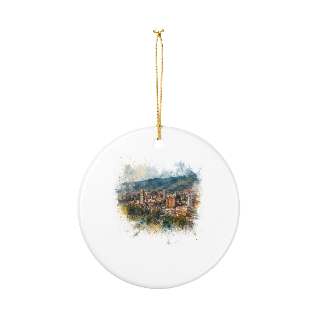 Medellin Colombia Ornament: Unique Medellin Souvenir, Medellin Colombia Xmas Decor, and Authentic Medellin Gift