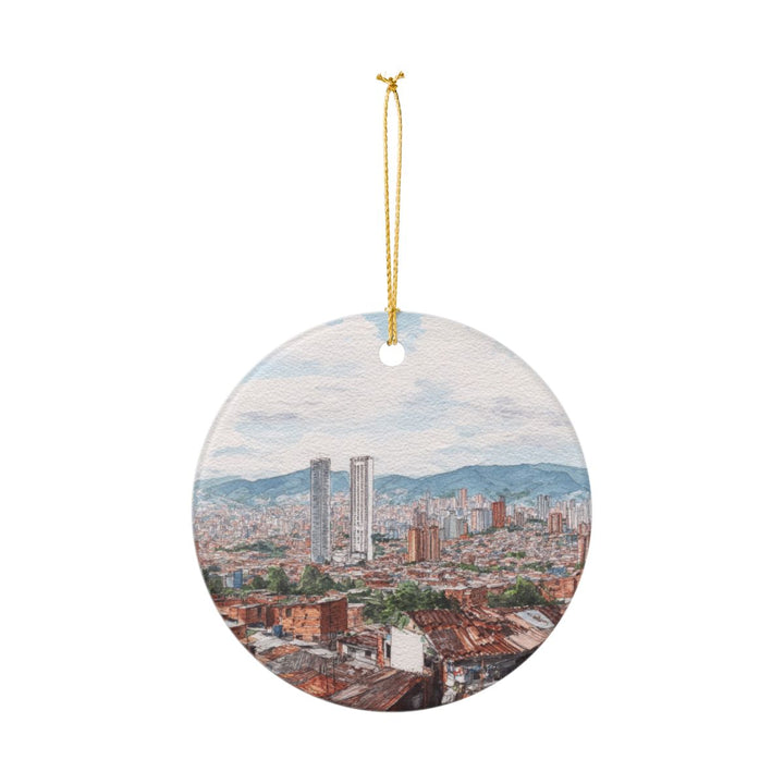 Medellin Colombia Ornament: Unique Medellin Souvenir, Medellin Colombia Xmas Decor, and Authentic Medellin Gift